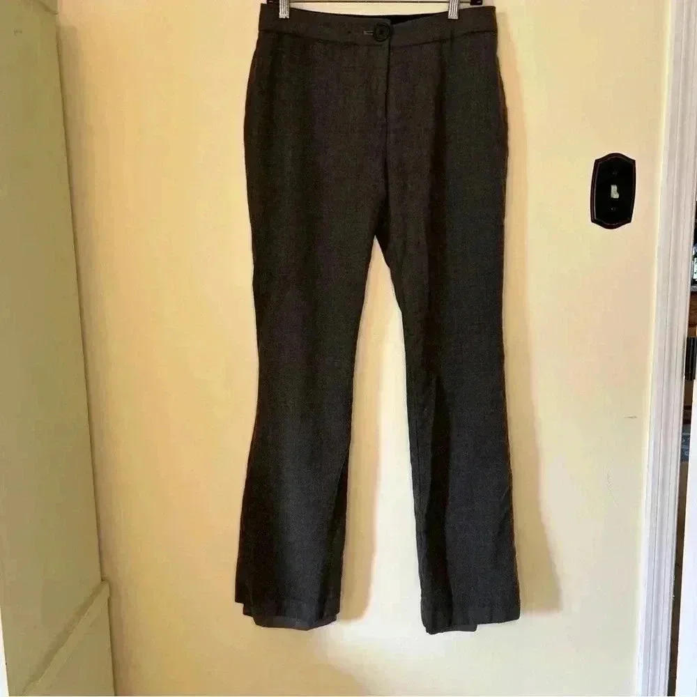 Kate Spade Live Colorfully Wool Dress Pants Grey Size 10 Bootcut